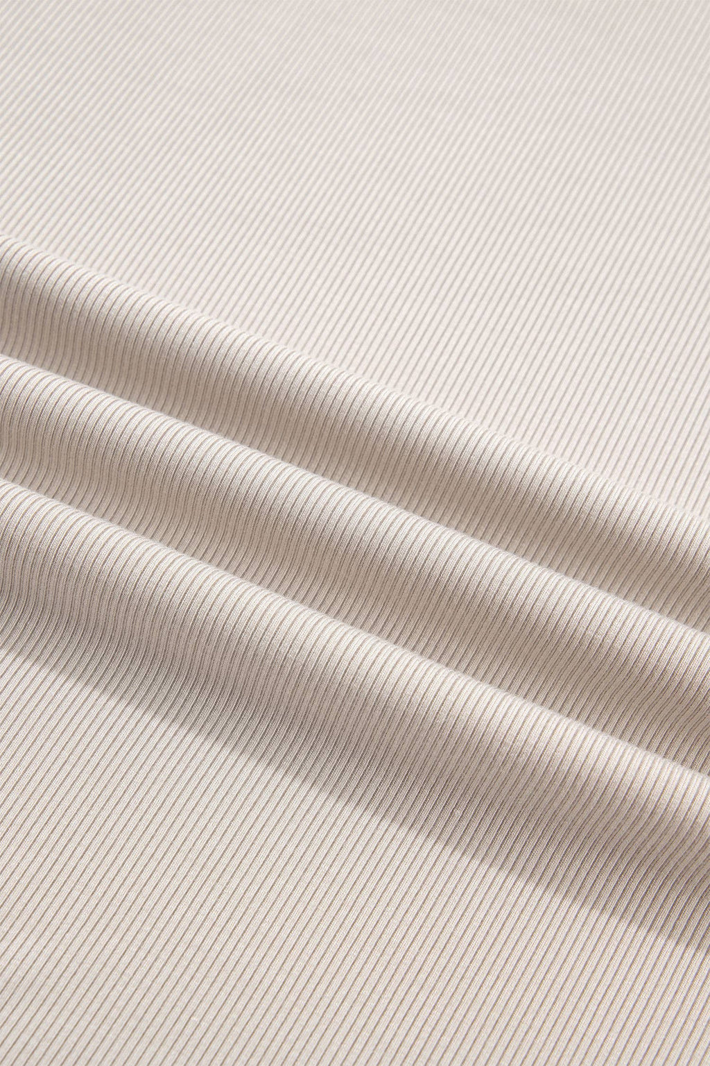 Solid Ribbed Knit Round Neck Long Sleeve Top