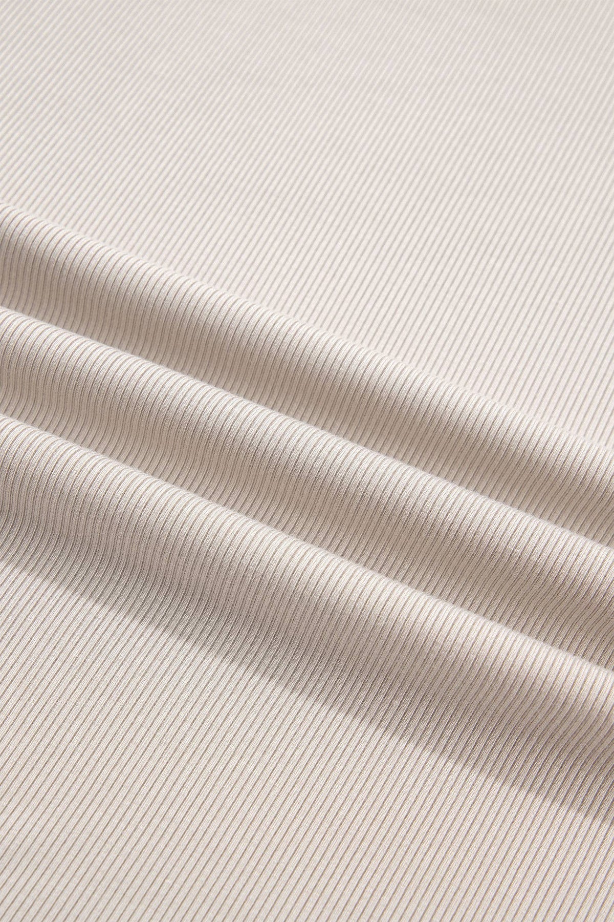 Solid Ribbed Knit Round Neck Long Sleeve Top