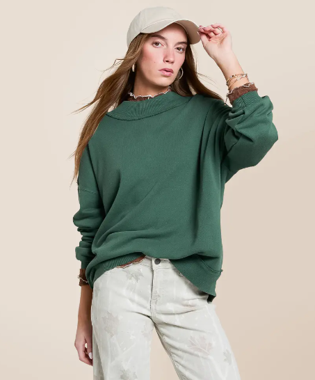 Free People Palm Springs Sweatshirt SZ XS NWOT MSRP $78
