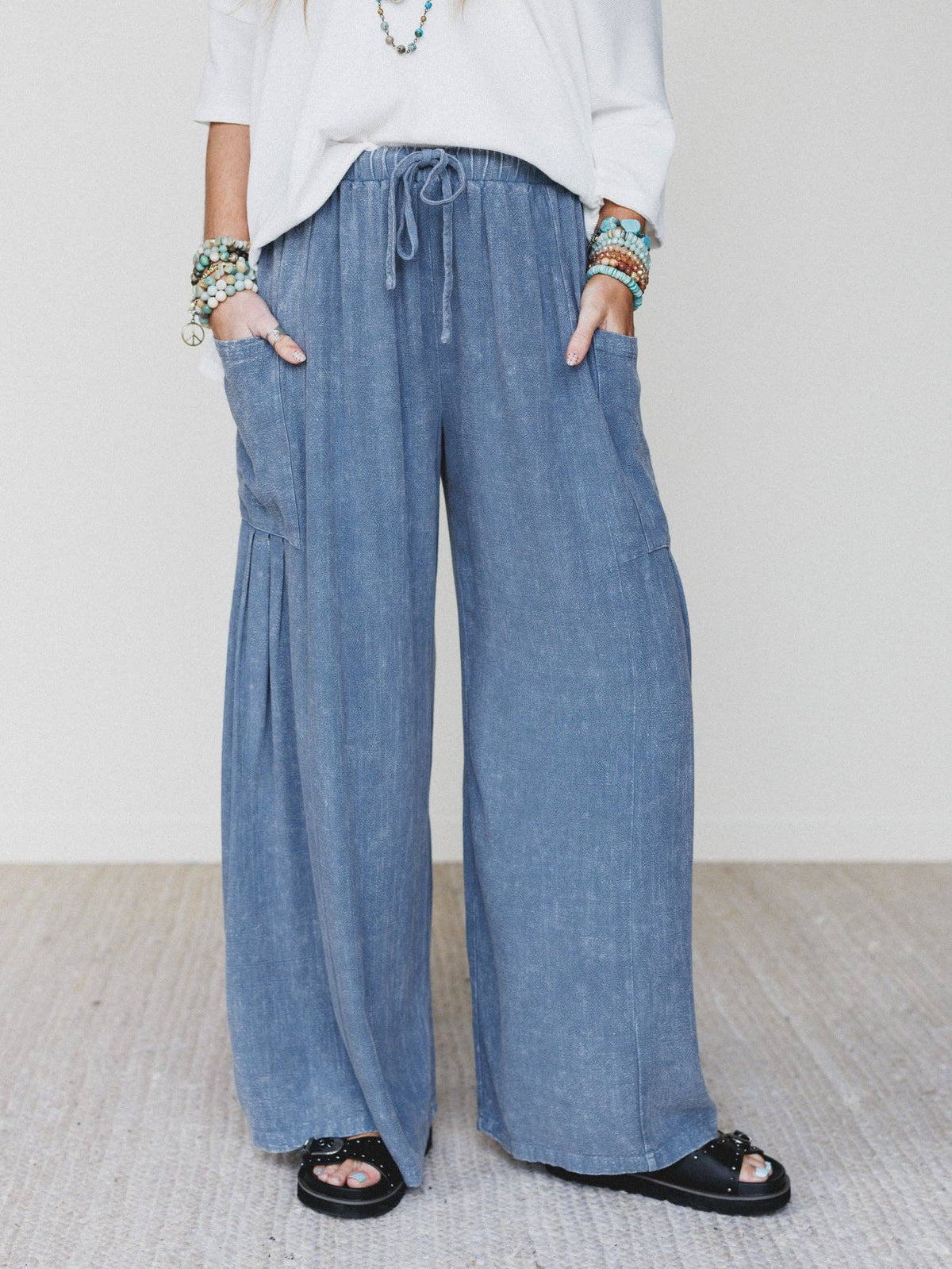 Laidback Nomad Denim Pants - Denim