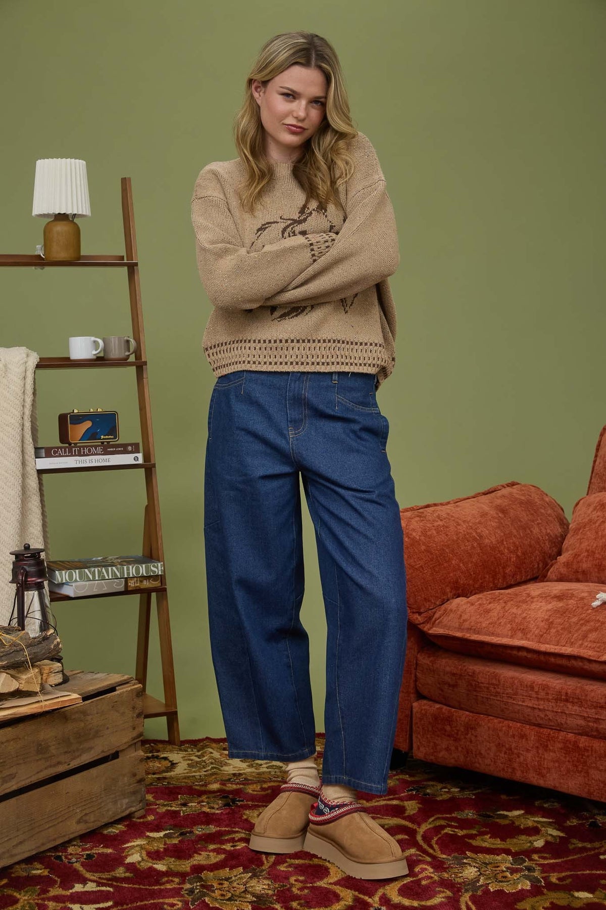 Blu Pepper Wide Leg Denim Capri Pants - SLIM CUT / SIZE UP