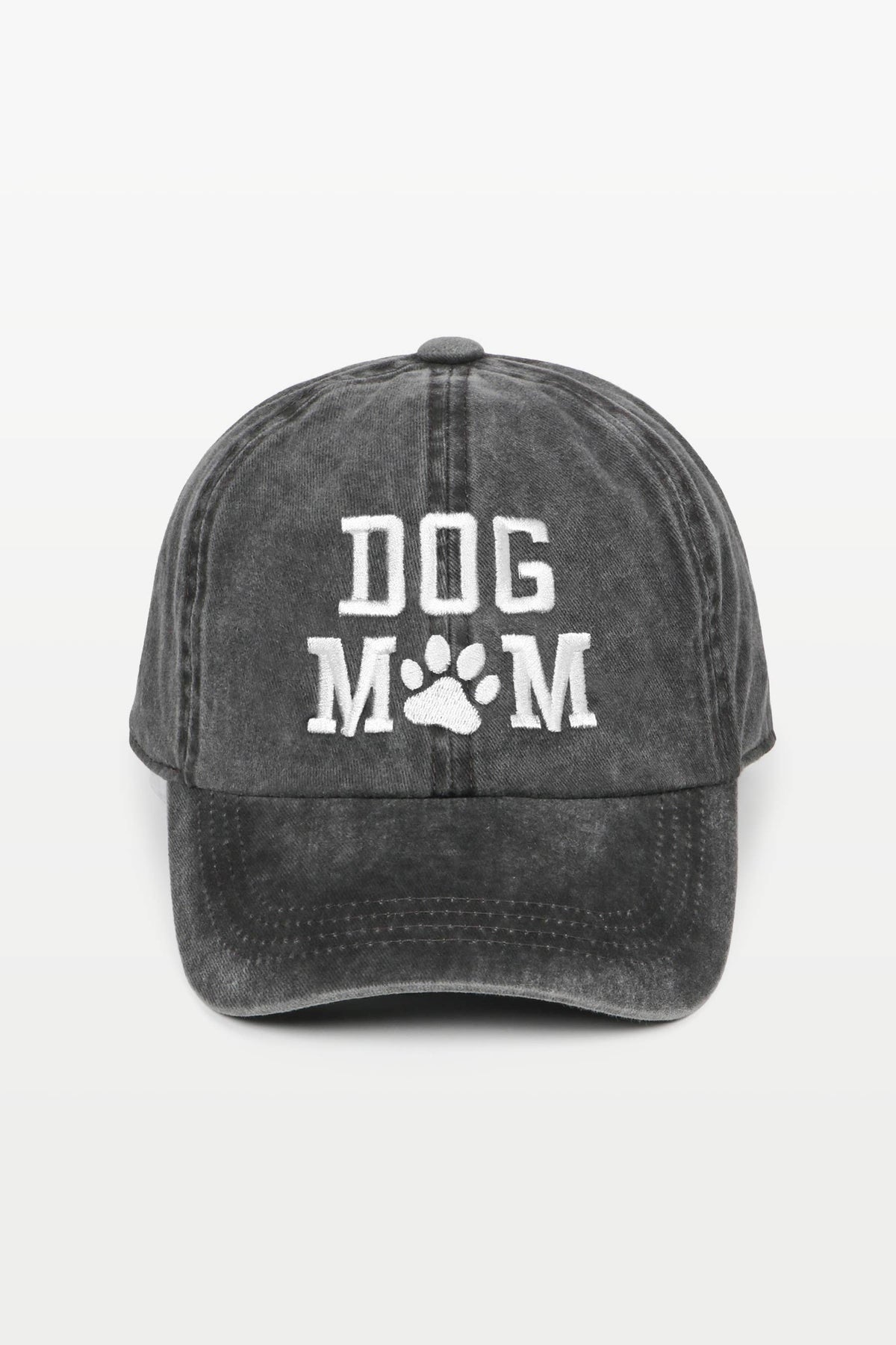 "Dog Mom" Embroidered Baseball Cap