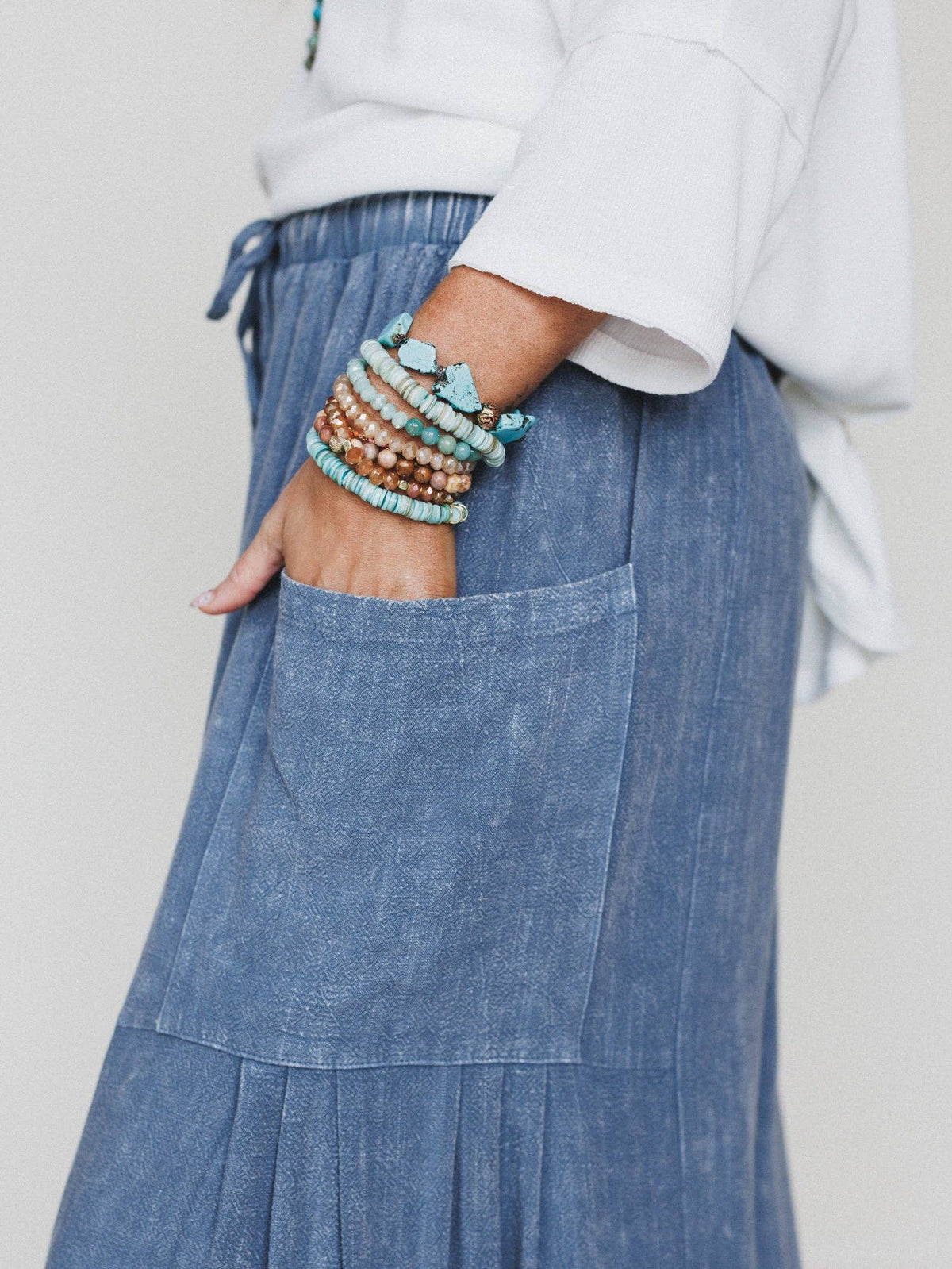 Laidback Nomad Denim Pants - Denim