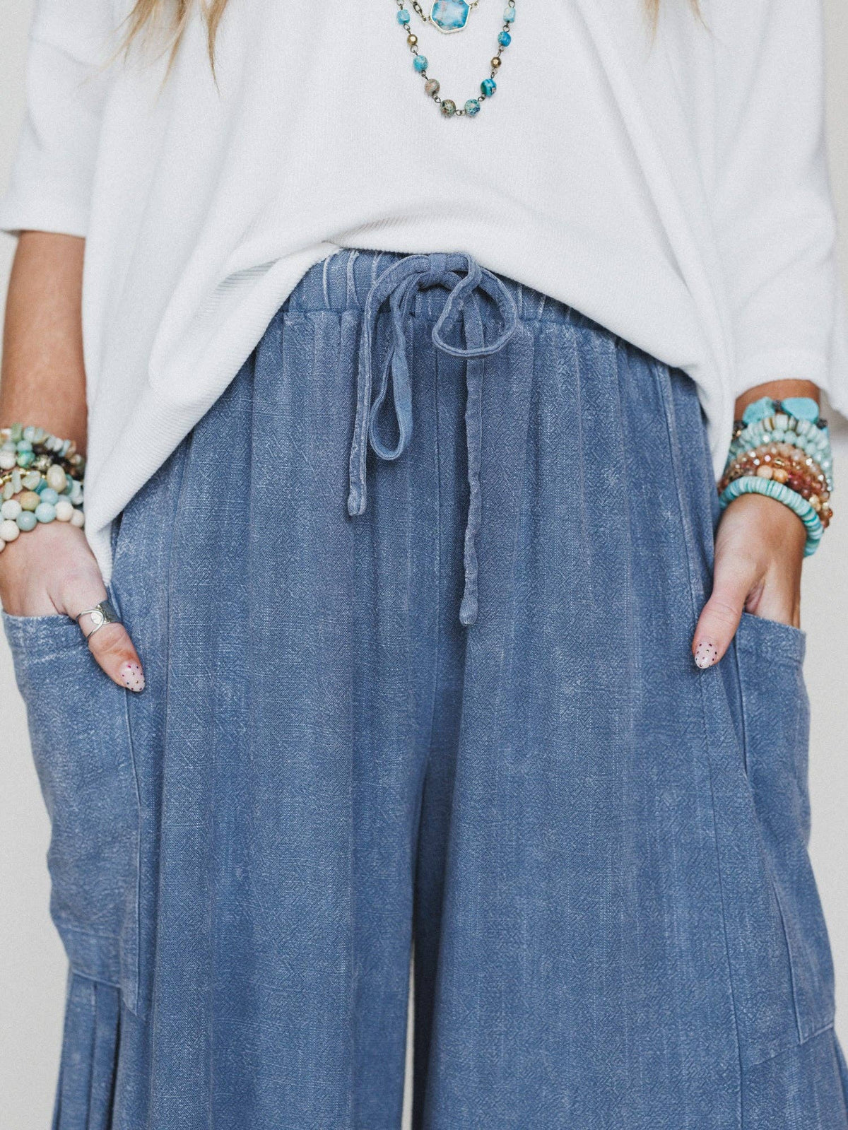 Laidback Nomad Denim Pants - Denim