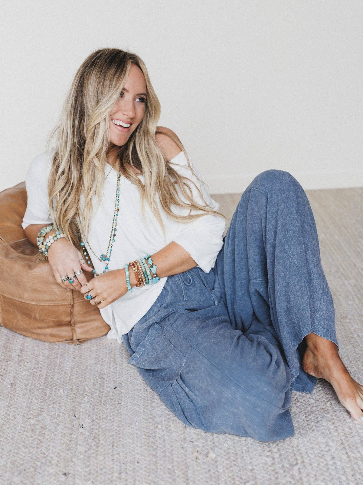 Laidback Nomad Denim Pants - Denim
