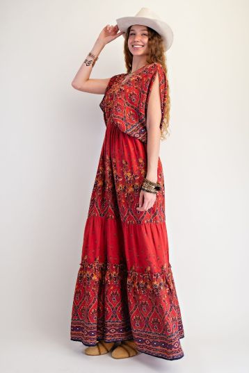 CHALLIS MAXI DRESS