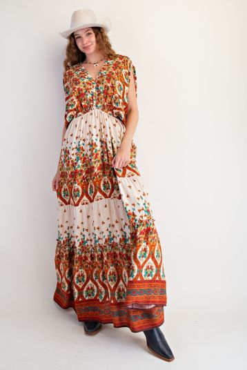 CHALLIS MAXI DRESS
